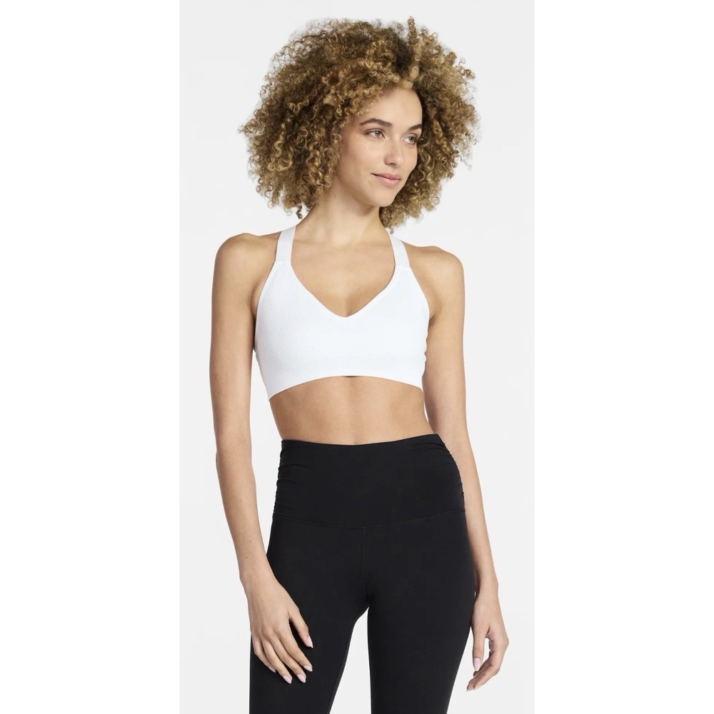 Avia - Women's Seamless Rib Plunge - Sports Bra -‎ Small - NWT